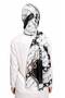 Chain Patterned Shawl - White - 2