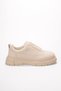 Kb-703 Kuback Beige Suede Elastic Casual Men's Shoes - 4