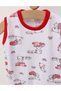 Red kitty summer jumpsuit - 2