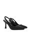 07 K7001 Black Women's Heeled Shoes - 5
