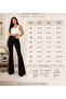 Jet Black Spanish Flare Pants That Wrap Your Body Shape with Lycra Jeans - 5