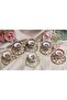 Endulus Porcelain Hand-Painted 6-Piece Cup and Delight Bowl Set - 3