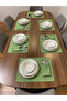 12 Piece Supla & Napkin Dowry Set – Green Supla Set for 6 People, Stain Resistant