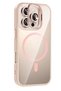 Gldisptm iPhone 16 Pro Max Cover with Remim Lens and Magsafe Stand (23951) - Pink - 2