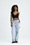 High Waist Jean Pants with Pockets - 2