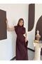 Women's Dress Zero-Sleeve, Fitted at the Waist, Stand-Up Collar, Maxi Length Design Dress - 5