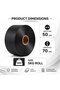 Metalized MATTT Wrapping Foil Roll – 9cm Width x 5KG Roll – Shiny Metallic Finish for CHOCOLATE Wrapping - 3