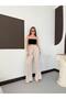 Women's Satin Trousers with Elastic Waist, Stylish and Comfortable Palazzo Pants - 5