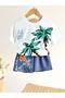 Boy's Cotton Aloha Set T-Shirt Shorts Set
