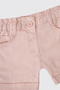 Baby Girl Powder Buttoned Shorts - 3