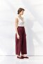 Pleated Pocket Trousers Burgundy - 3