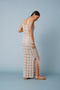 Ajurlu V-Neck Tricot Dress - 4