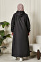 Women's Plus Size Hooded Zipper Long Coat - 7