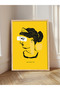 Yellow and Black Themed 6 Piece Wooden Framed Painting - 2
