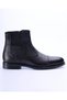 Italian Style Natural Leather Winter Men's Boots Shoes Black T13448 - 5