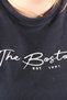Mode XL Real Big Size Women's T-Shirt Bıs the Boston Waffle U26000 Navy Blue - 5
