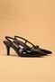 Women's Thin Heeled Patent Leather Evening Dress Shoes High Heels - 5