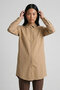 Elora Comfortable Fit Hidden Button Terikoton Boyfriend Women's Shirt & Hijab Shirt - Beige