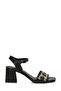 26S-882 Black Women's Heeled Sandals