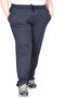 Mode XL Real Big Size Women's Pants Jogger Duz Platinum Jacquard 24913 Navy Blue - 4