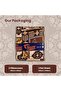 Boho Print King Size Bedsheet 108x108 Inches with Pillow Covers - 100% Cotton 800 Thread Count Double Brushed - Luxury Soft, Breathable & Easy Care Bedding Set for Home - 5