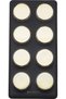8 Jar Spice Rack with Glass Spice Jars, Matt Black Stand with Brass Finish - 2