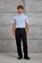Men's T-Shirt Dp Zippered Polo Ice Blue Zippered Slim Fit Polo Collar Knitwear - 2