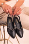 Punto 0051 Black Comfortable Daily Women's Evening Dress Ballerinas