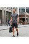 Men's Cargo Shorts – Heavy-Duty 6-Pocket Tactical Casual Shorts with Elastic Waist, Black-36/38 - 4