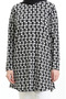 Digital Printed Crepe Tunic 1004A-01 Black and White - 5