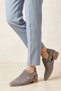 Darlene Real Leather Women's Summer Boots Mink Suede Velcro - 2