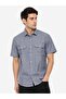 Men’s Remi Cotton Short Sleeve Shirt – Breathable Casual Summer Shirt – Double Pocket