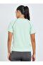 Green Contrast Stitch Detail Short Sleeves Top - 4