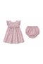 Isyizi Baby Girl Panty Dress 100% Cotton Floral Summer 2-Piece Set - 3