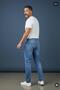 Men's Regular Fit Denim Trousers Casual Comfortable Cut Stylish Basic Jeans - 5