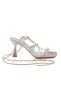 Silver Snake Lightweight Women's Heeled Shoes 655485 Z - 3