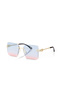 Square Gradient Women Sunglasses with Uv400 Protection Blue Pink Black Gold Color Plg-2125C5 - 4