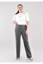 High Waist Pipe Leg Maxi Length Trousers