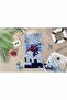 Spiderman Web Blue Licensed Velvet Beach Towel 60X120 cm - 2