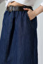Belted Denim Skirt - 3