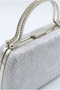 Women's Evening Dress Bag with Metal Handle and Chain Strap, Stylish Design, Evening Event, Special Occasion Bag - 7