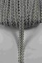 Silvered White Loopera Dense Knit Embossed Decorative Ribbon – Premium Handcrafted Ornament 5 Meters - 3