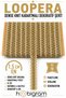 Gold Beige Loopera Dense Knit Embossed Decorative Ribbon – Premium Handcrafted Ornament 5 Meters