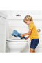 Children's Toilet Seat Adapter with Blue Handle - Educational Toilet Seat and Training Adapter with Non-Slip Base - 3