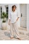 Gala Women's Hooded Mesh Detailed Sequin Starry Cotton Shirt Jacket - 3