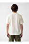 Ecru Loose Fit Basic Thick T-Shirt - 7