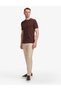 Dark Brown Slim Fit Crew Neck Knitwear T-Shirt 50320807-Vr084 - 5
