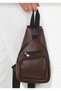 Leather Women's and Men's Bodybag Chest Bag / Unisex / Cross Chest Bag / Single Arm Backpack - 6