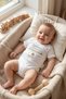 Grandfather Written Baby Bodysuit Boy Girl Baby Bodysuit with Snap Fasteners White Short Sleeve Bodysuit Jumpsuit Baby Gift 5683-7