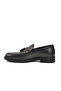Black Genuine Leather Men's Casual Shoes - 4